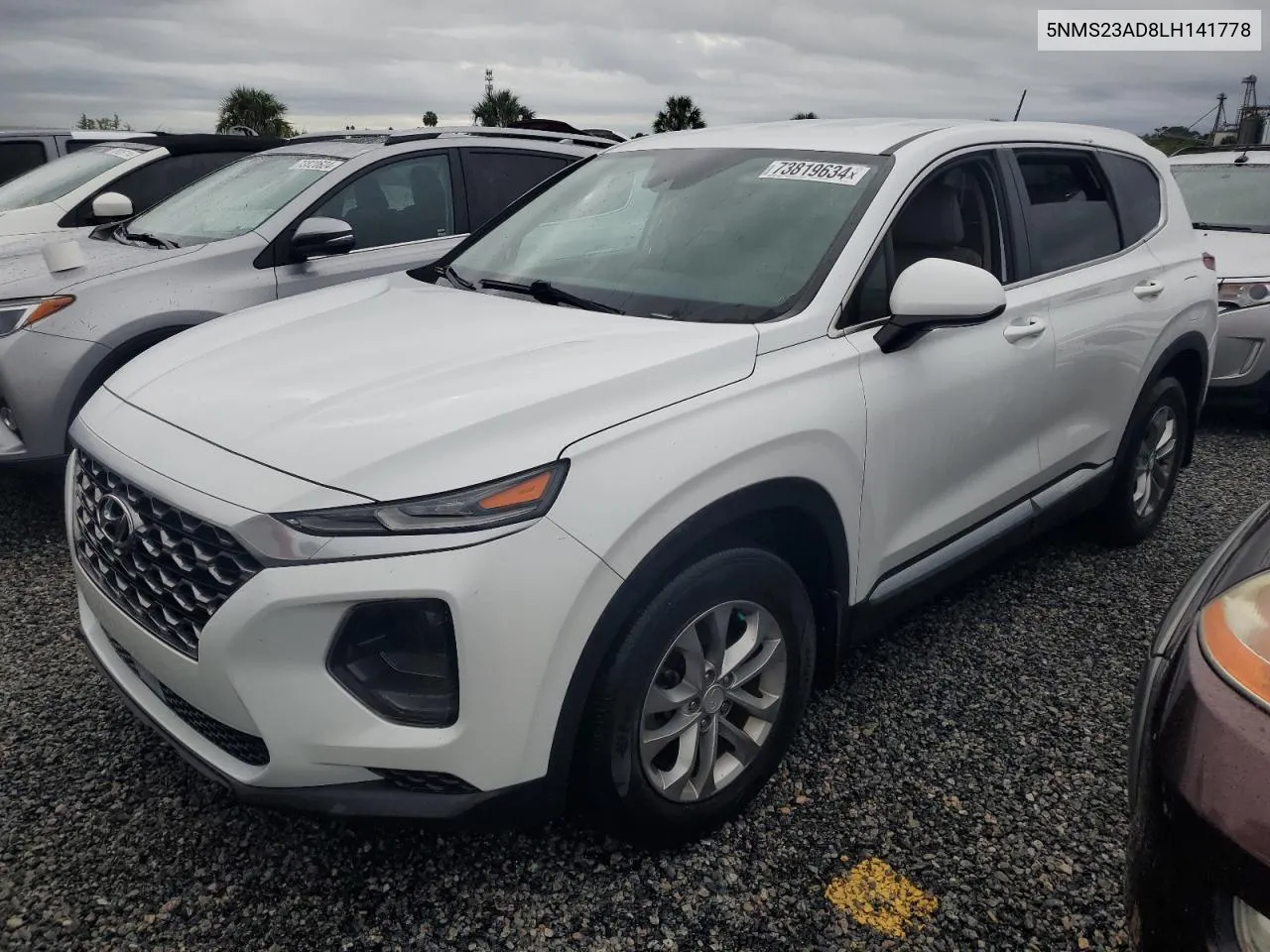 5NMS23AD8LH141778 2020 Hyundai Santa Fe Se