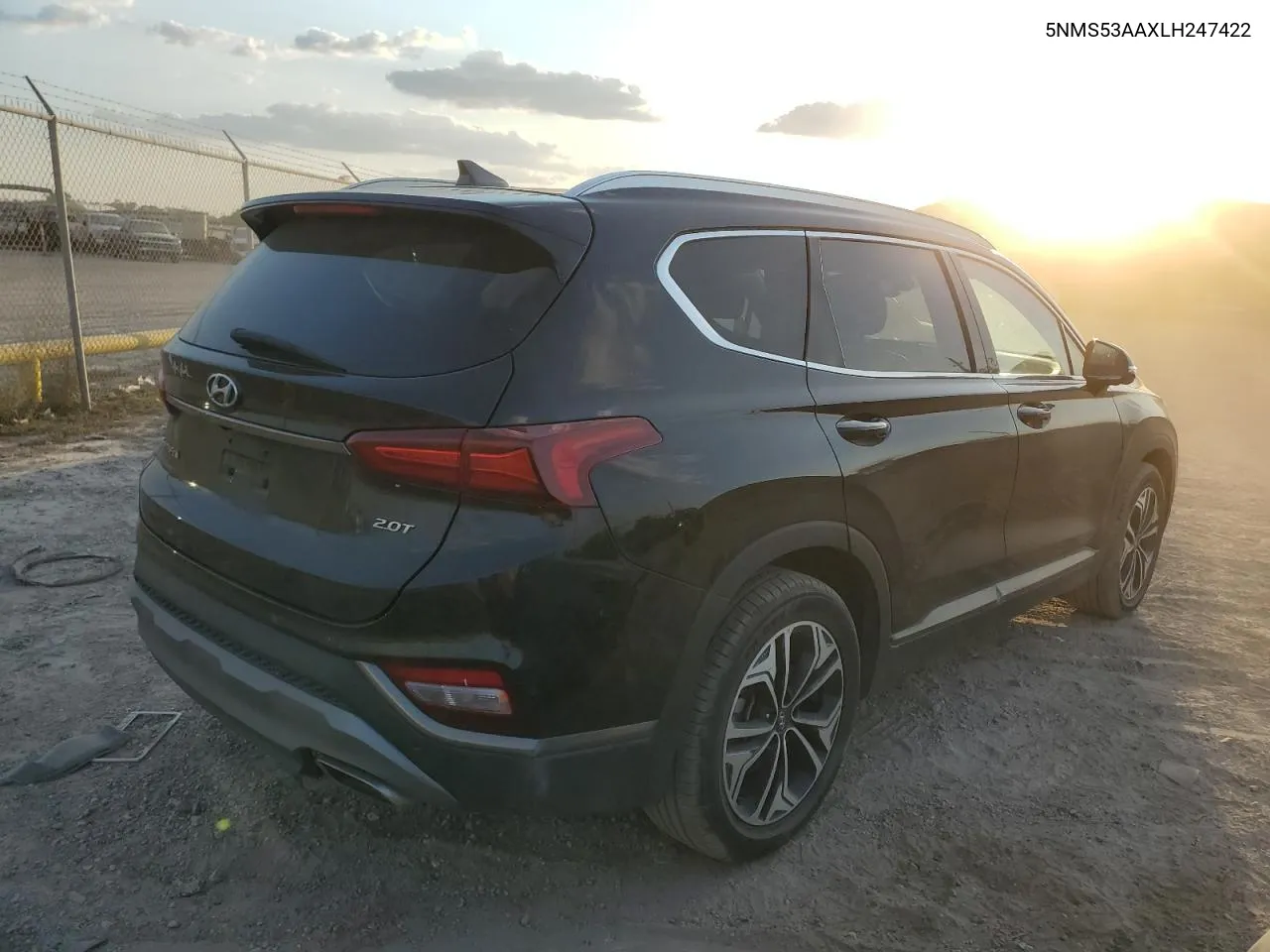 2020 Hyundai Santa Fe Limited VIN: 5NMS53AAXLH247422 Lot: 73838654