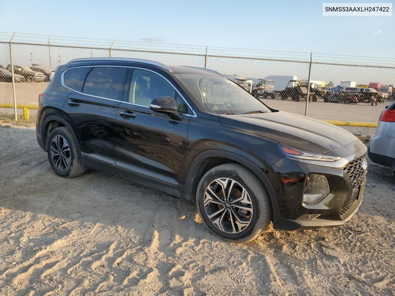 2020 Hyundai Santa Fe Limited VIN: 5NMS53AAXLH247422 Lot: 73838654