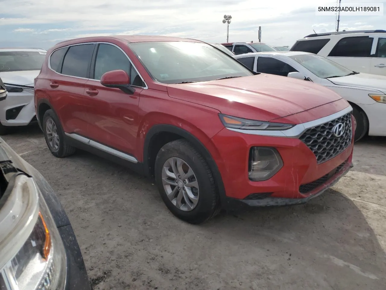 2020 Hyundai Santa Fe Se VIN: 5NMS23AD0LH189081 Lot: 73856944