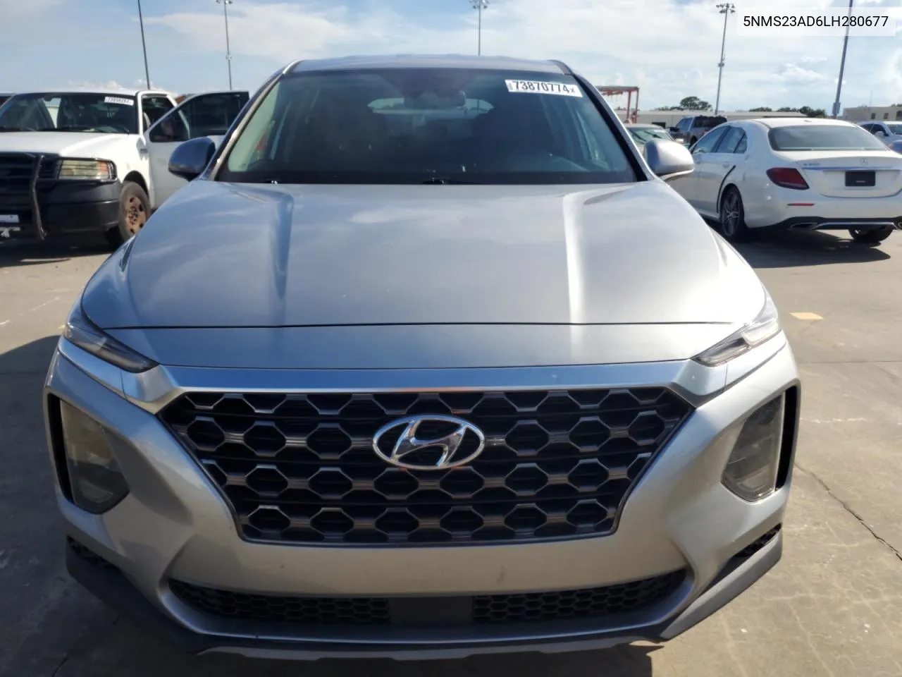 5NMS23AD6LH280677 2020 Hyundai Santa Fe Se