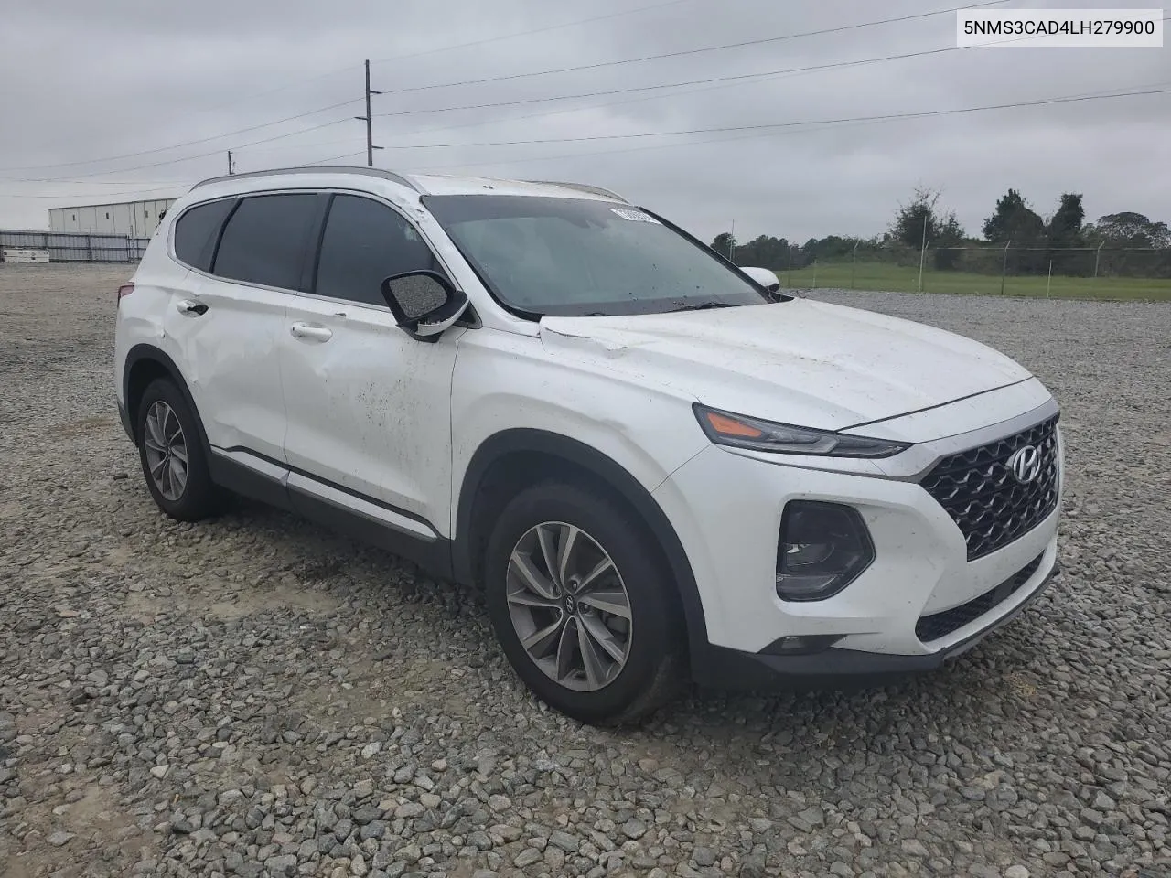 2020 Hyundai Santa Fe Sel VIN: 5NMS3CAD4LH279900 Lot: 73890524