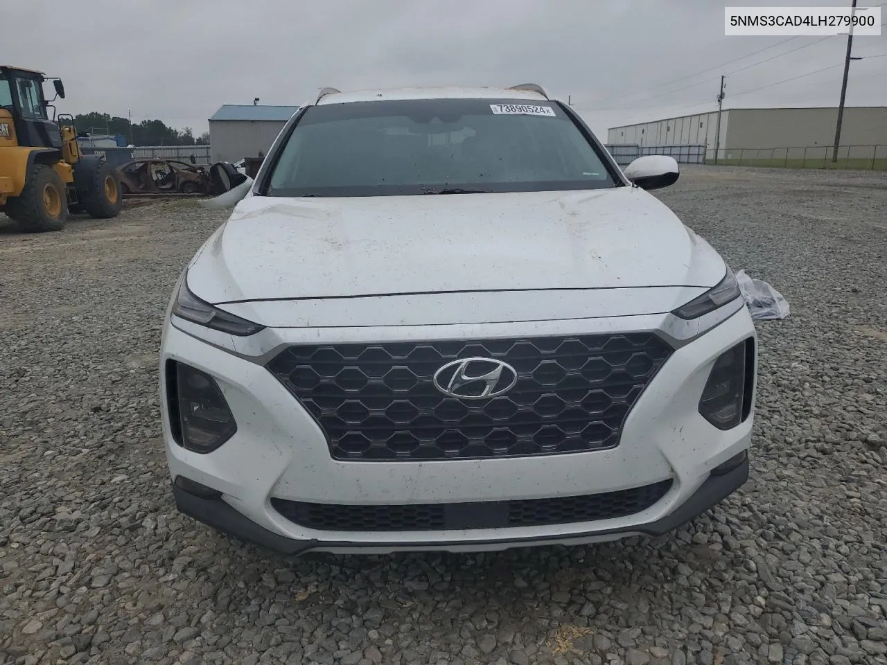 2020 Hyundai Santa Fe Sel VIN: 5NMS3CAD4LH279900 Lot: 73890524