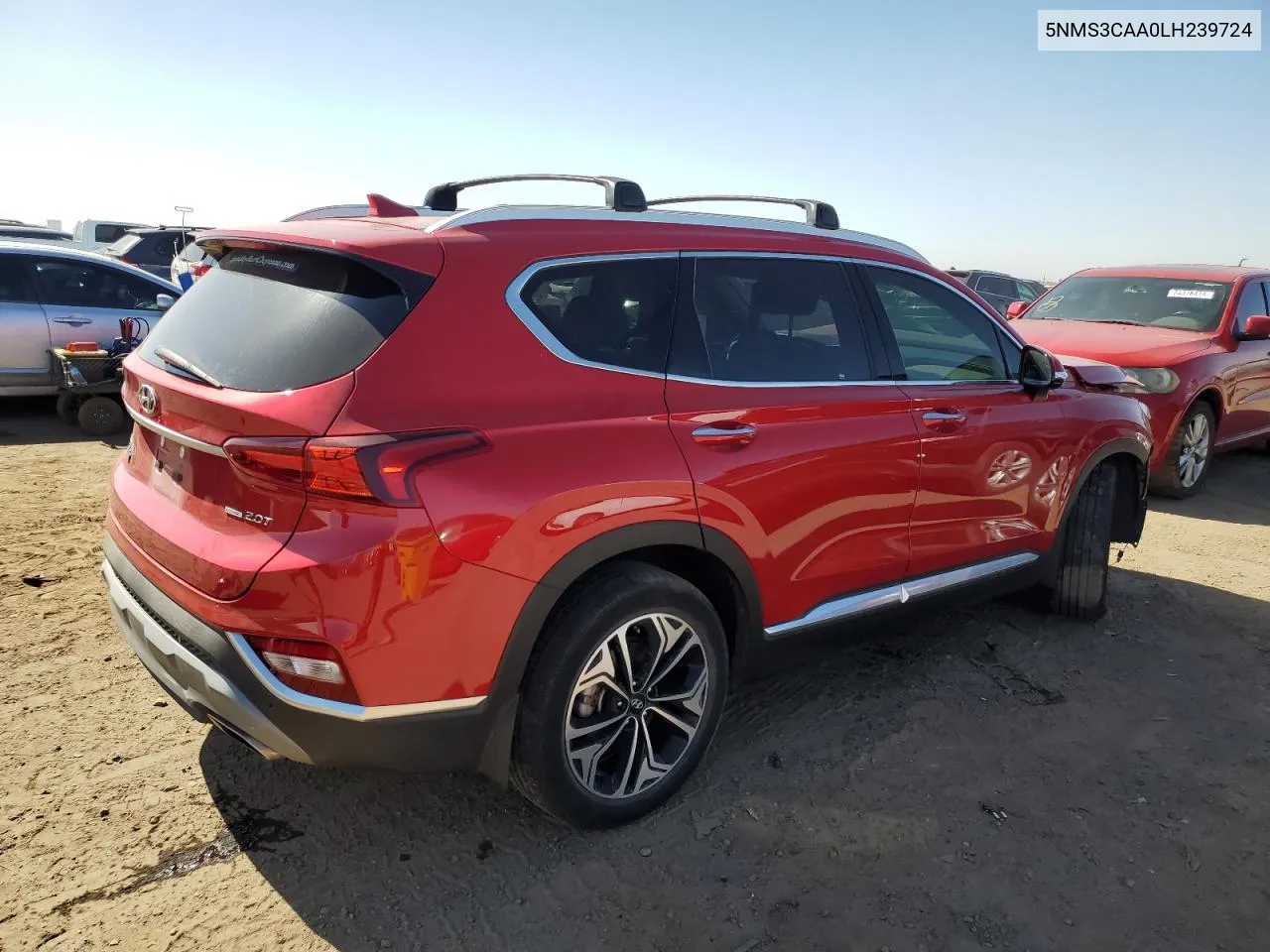 2020 Hyundai Santa Fe Sel VIN: 5NMS3CAA0LH239724 Lot: 73937714