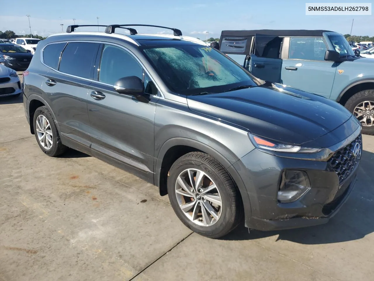 2020 Hyundai Santa Fe Limited VIN: 5NMS53AD6LH262798 Lot: 73956824