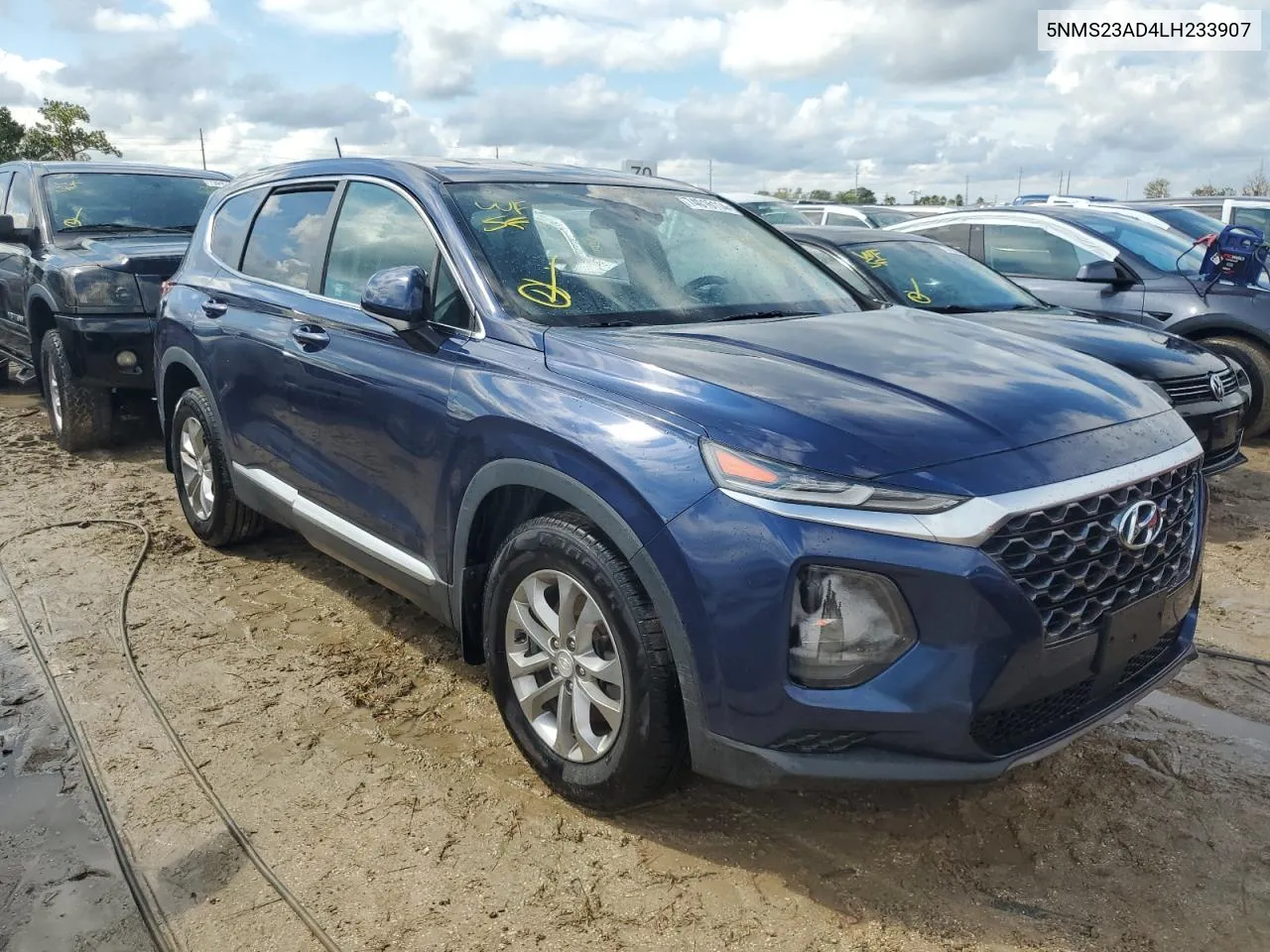 2020 Hyundai Santa Fe Se VIN: 5NMS23AD4LH233907 Lot: 74016114