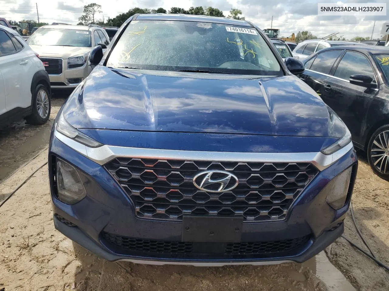 2020 Hyundai Santa Fe Se VIN: 5NMS23AD4LH233907 Lot: 74016114