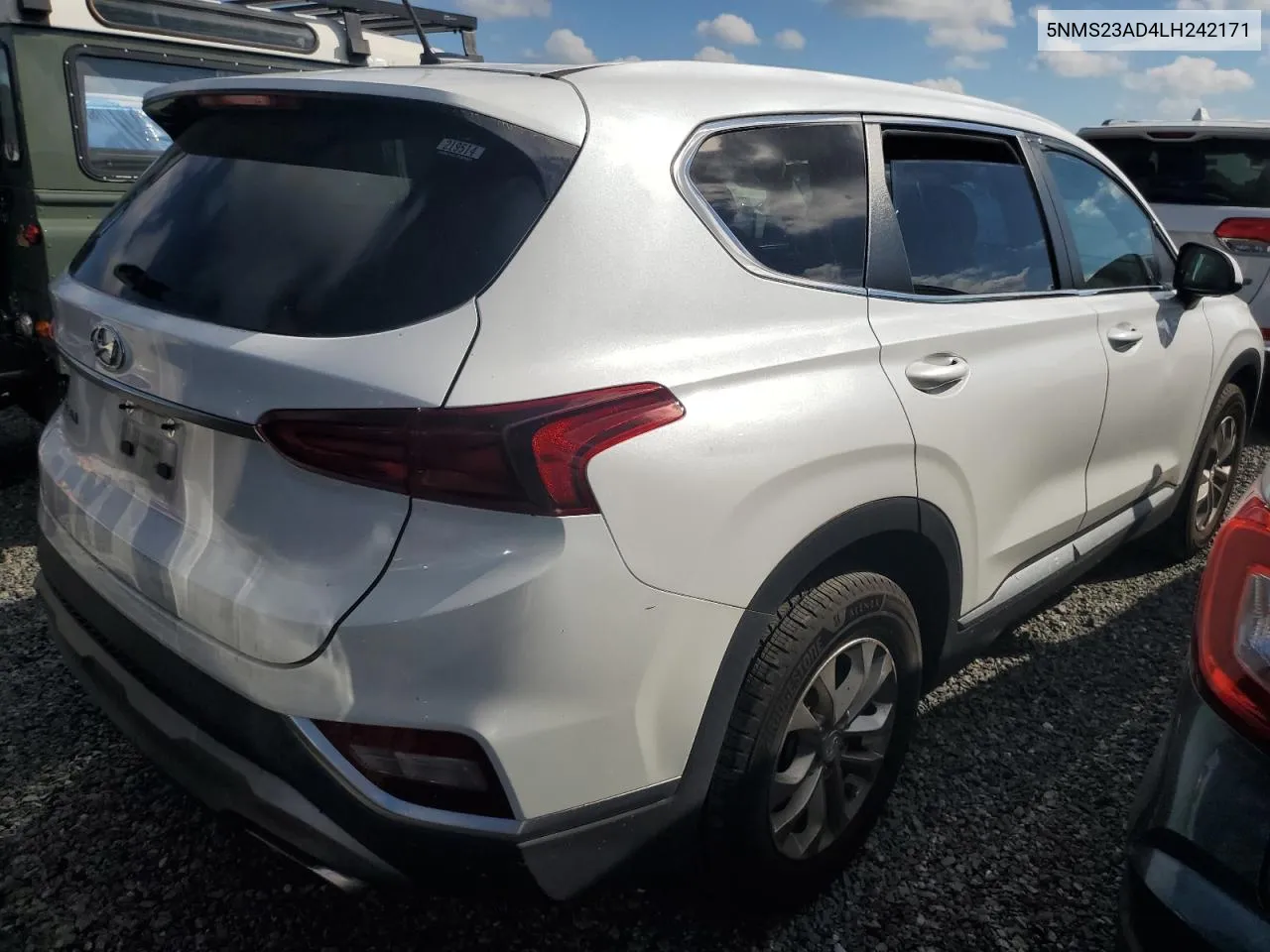 5NMS23AD4LH242171 2020 Hyundai Santa Fe Se