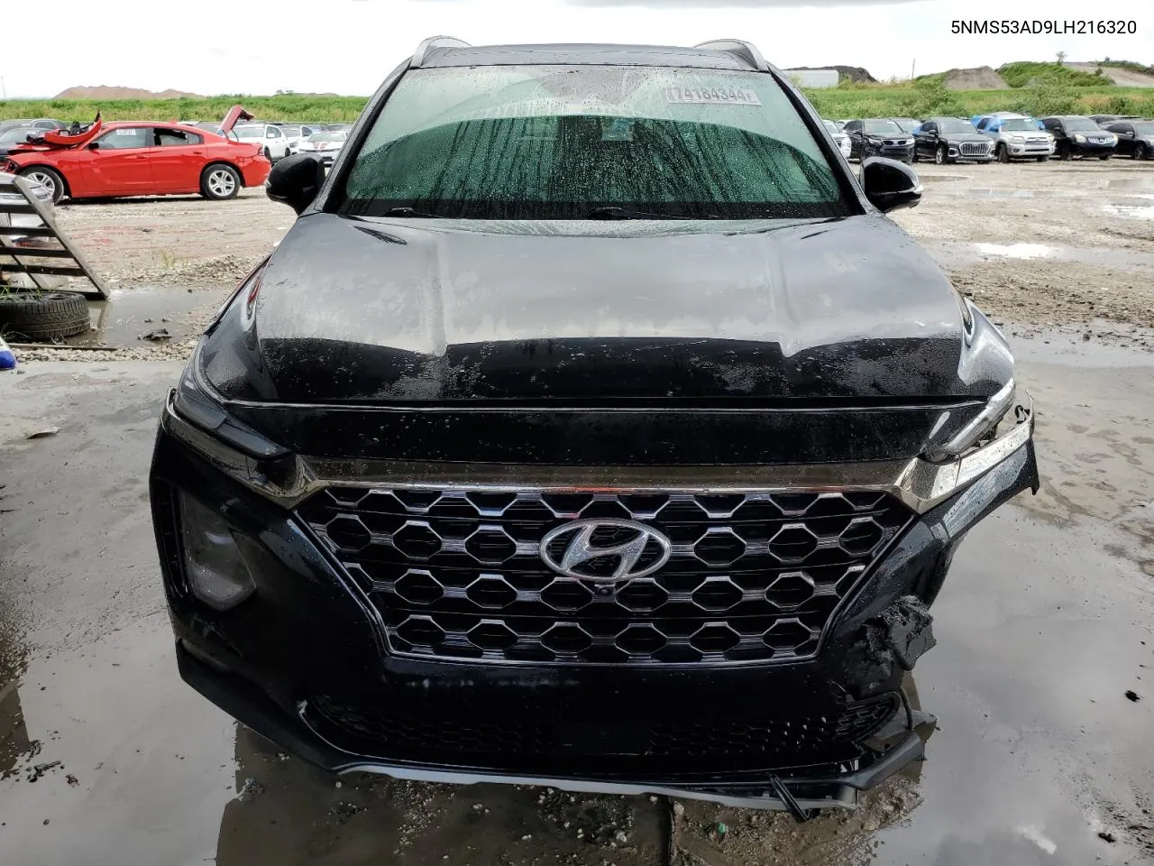 2020 Hyundai Santa Fe Limited VIN: 5NMS53AD9LH216320 Lot: 74184344