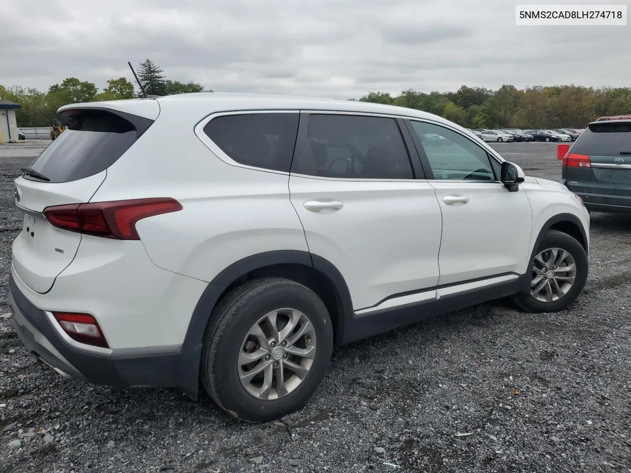 2020 Hyundai Santa Fe Se VIN: 5NMS2CAD8LH274718 Lot: 74187244