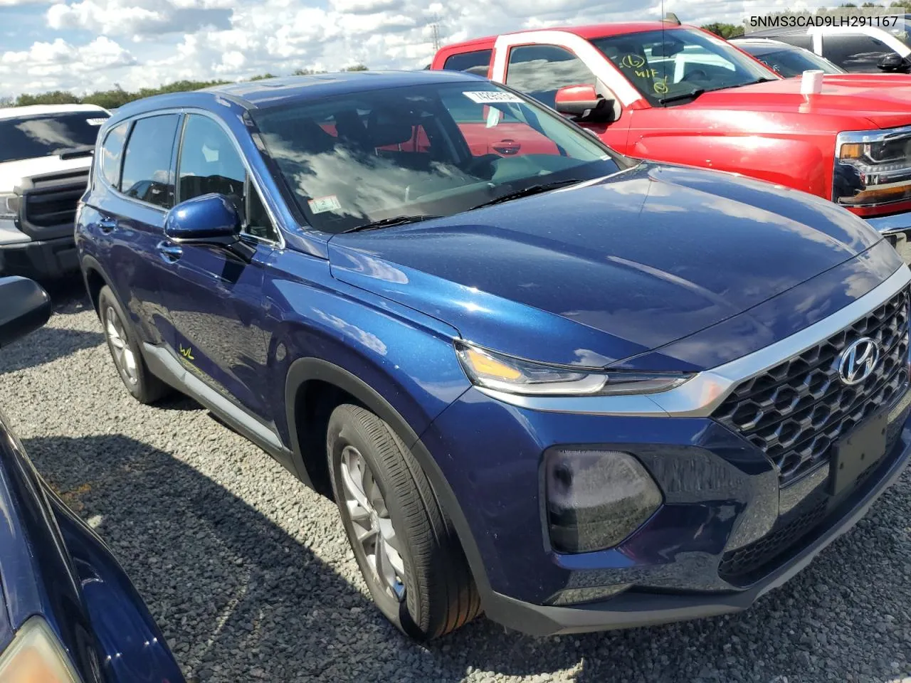 2020 Hyundai Santa Fe Sel VIN: 5NMS3CAD9LH291167 Lot: 74295154