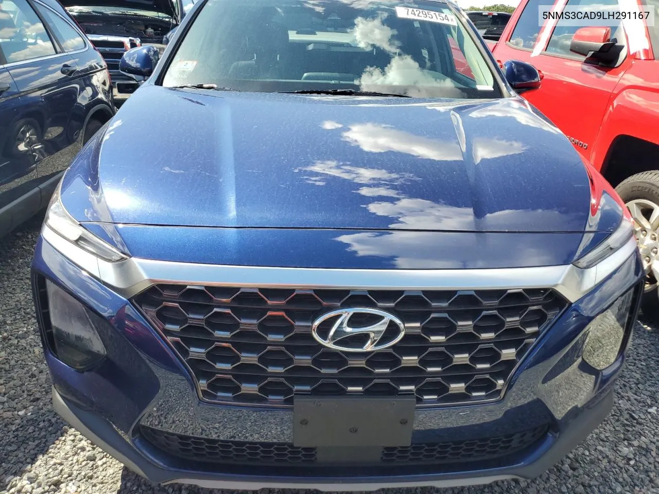 2020 Hyundai Santa Fe Sel VIN: 5NMS3CAD9LH291167 Lot: 74295154