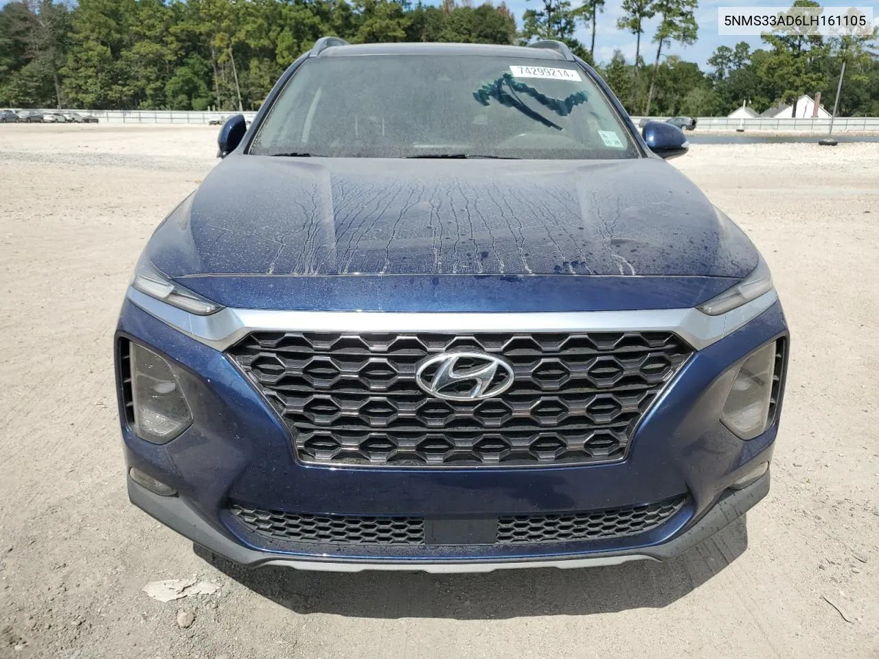 2020 Hyundai Santa Fe Sel VIN: 5NMS33AD6LH161105 Lot: 74299214