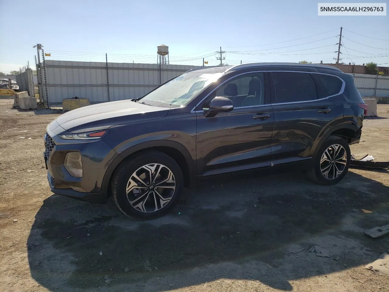 2020 Hyundai Santa Fe Limited VIN: 5NMS5CAA6LH296763 Lot: 74369324