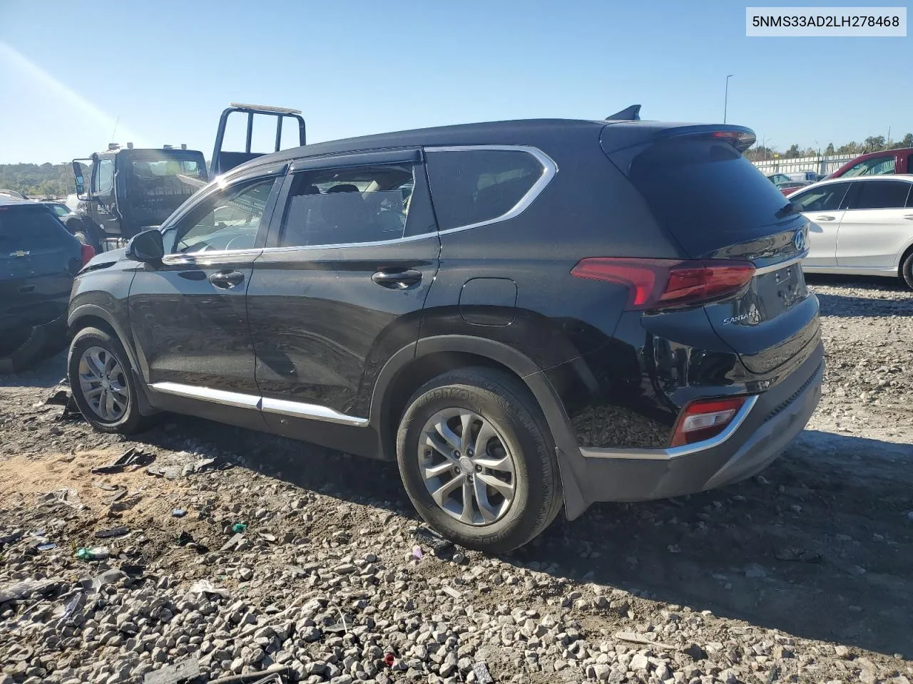 2020 Hyundai Santa Fe Sel VIN: 5NMS33AD2LH278468 Lot: 74476344