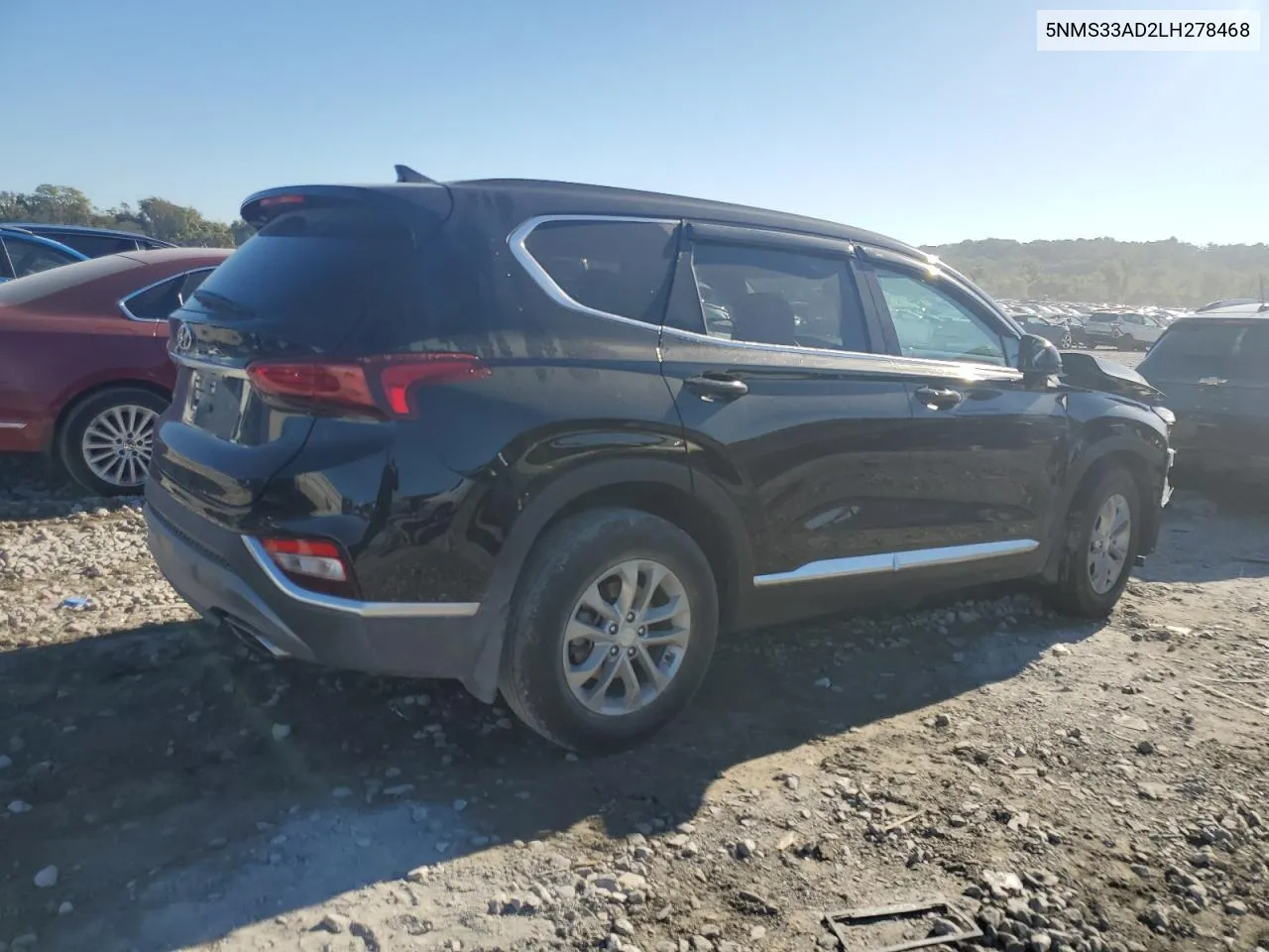 2020 Hyundai Santa Fe Sel VIN: 5NMS33AD2LH278468 Lot: 74476344