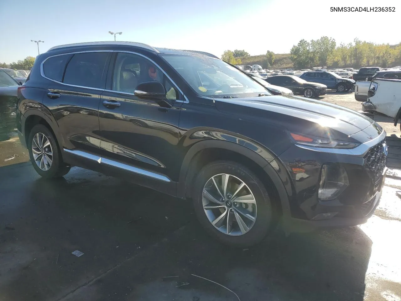 2020 Hyundai Santa Fe Sel VIN: 5NMS3CAD4LH236352 Lot: 74585424