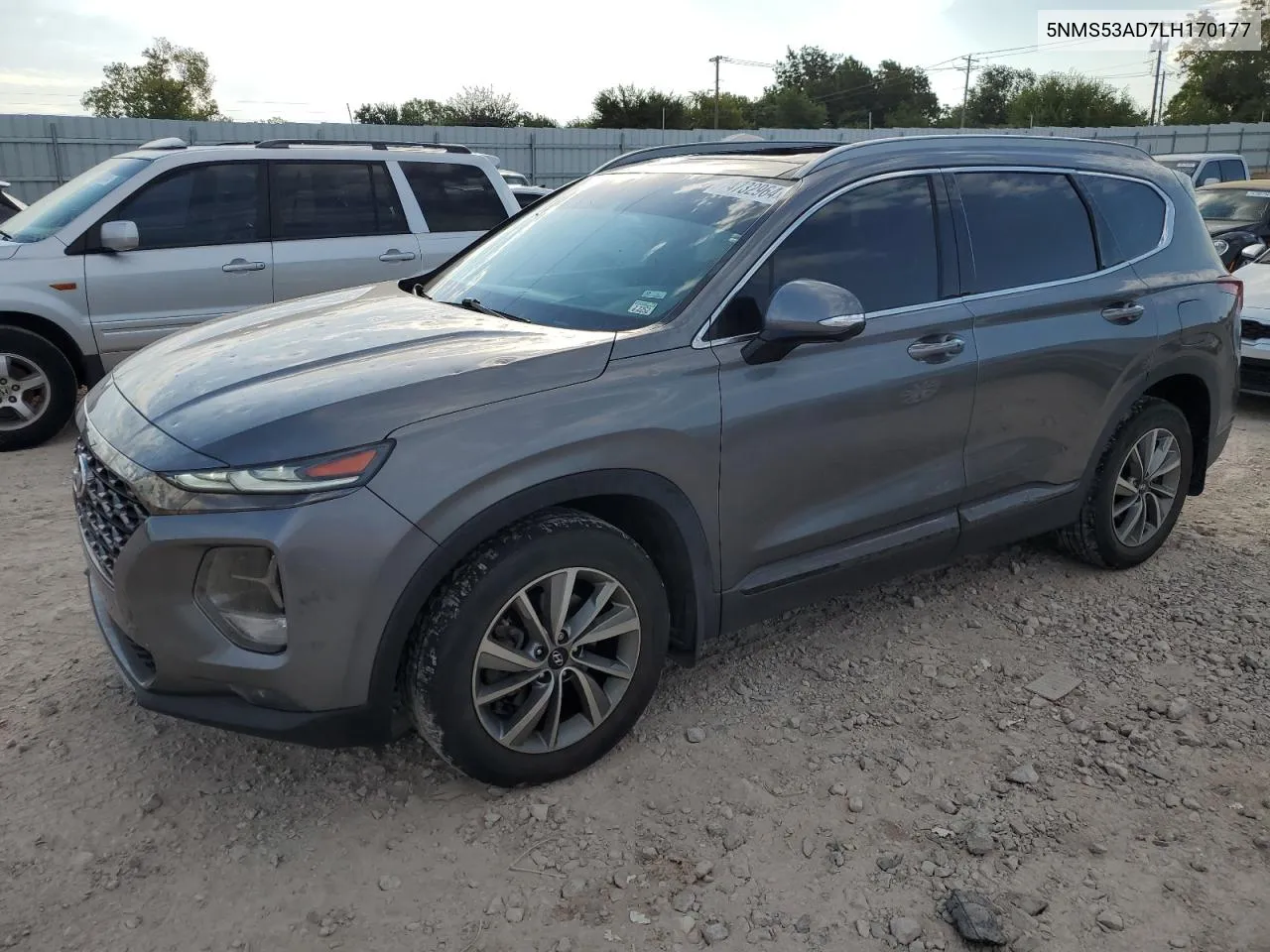 2020 Hyundai Santa Fe Limited VIN: 5NMS53AD7LH170177 Lot: 74732964