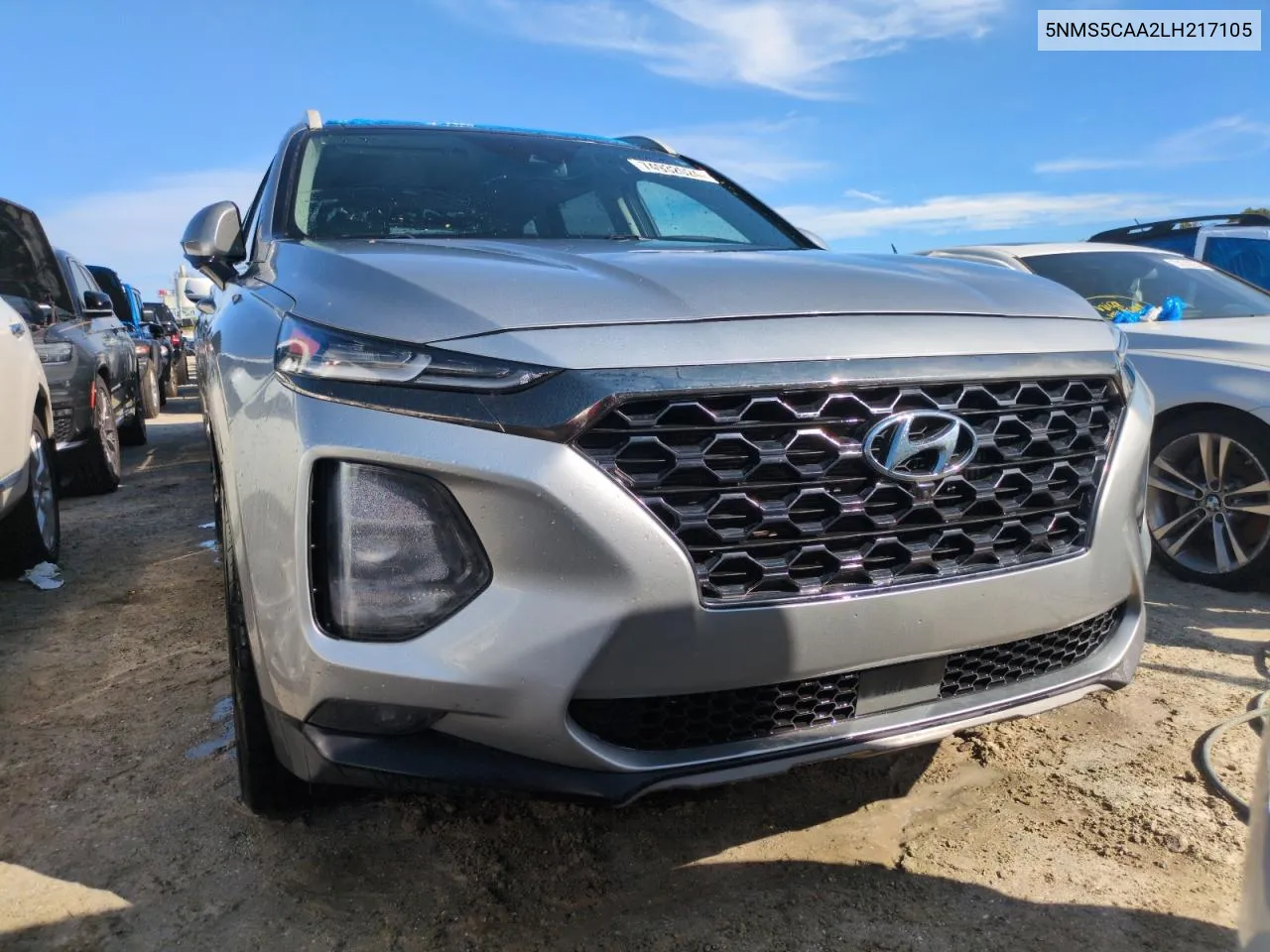 2020 Hyundai Santa Fe Limited VIN: 5NMS5CAA2LH217105 Lot: 74932024