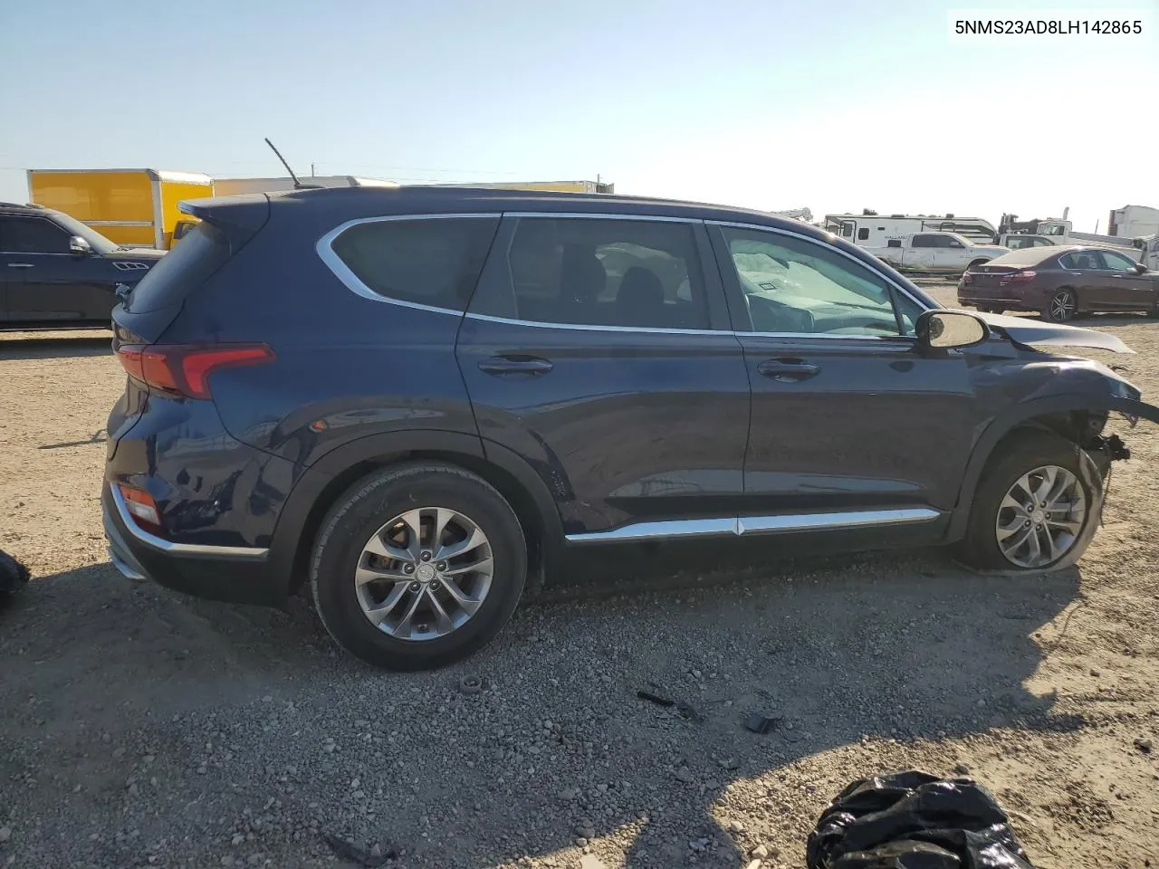 2020 Hyundai Santa Fe Se VIN: 5NMS23AD8LH142865 Lot: 74993334