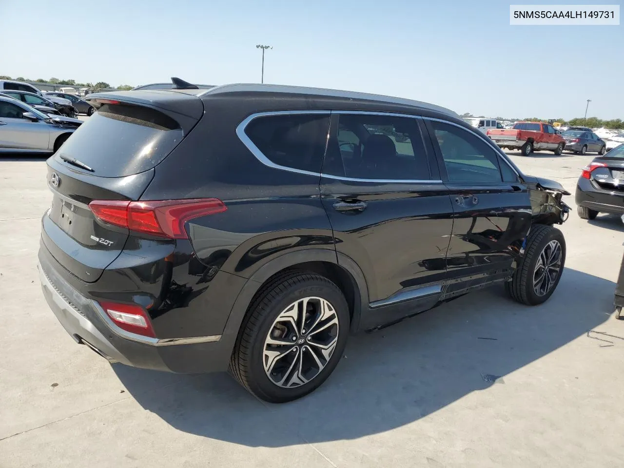 2020 Hyundai Santa Fe Limited VIN: 5NMS5CAA4LH149731 Lot: 75002934