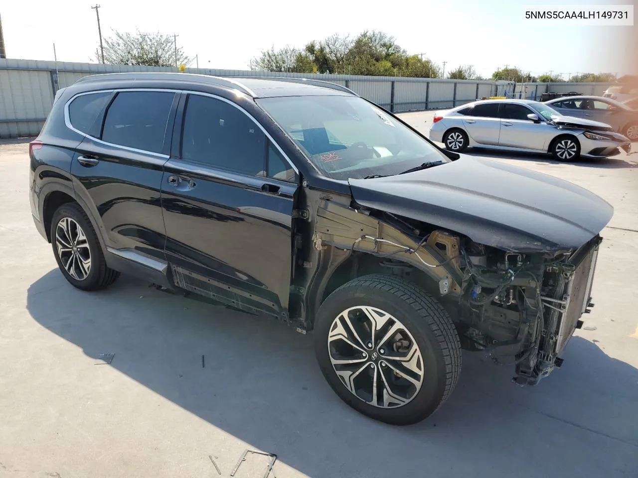 2020 Hyundai Santa Fe Limited VIN: 5NMS5CAA4LH149731 Lot: 75002934