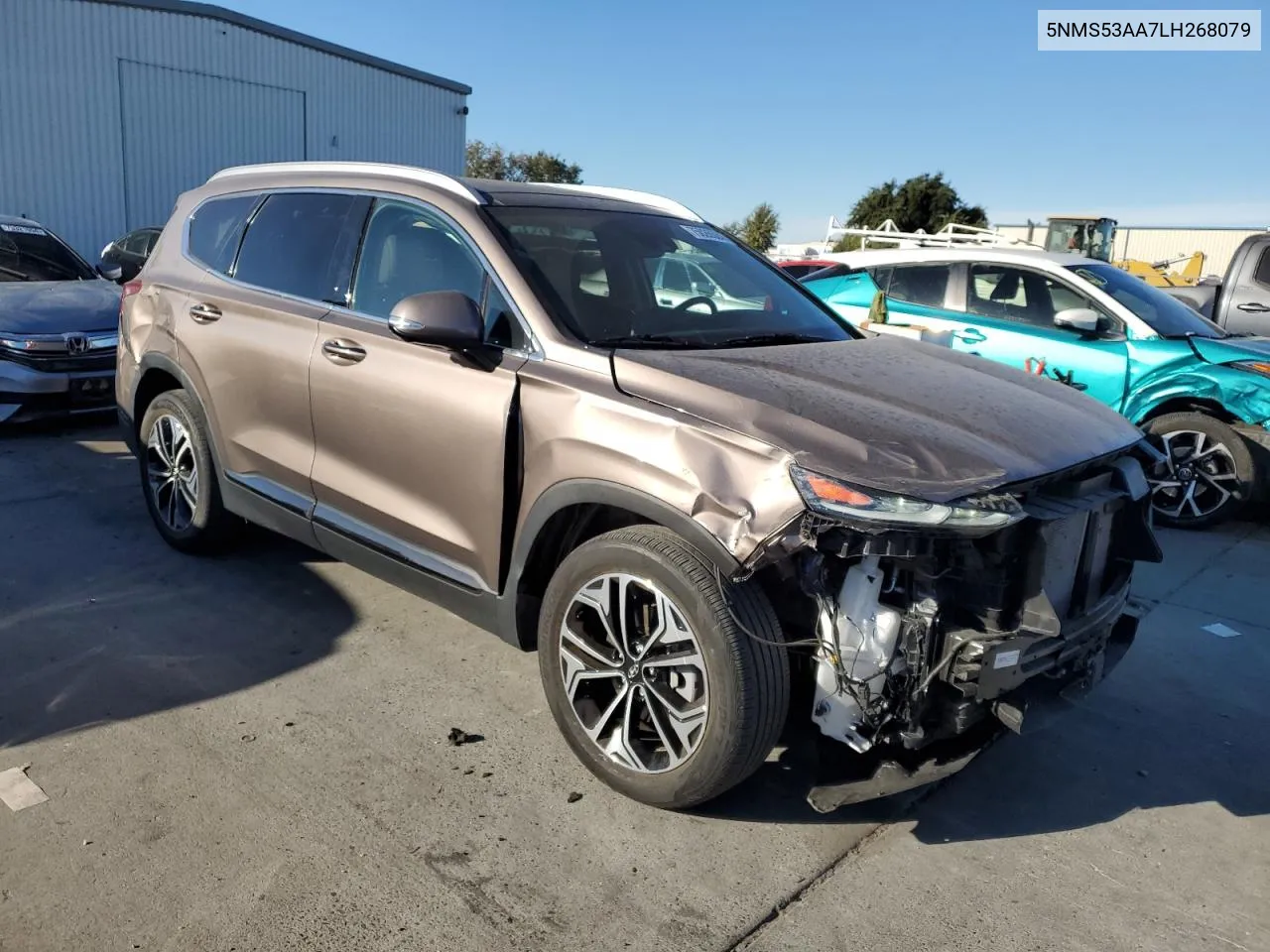 2020 Hyundai Santa Fe Limited VIN: 5NMS53AA7LH268079 Lot: 75026584