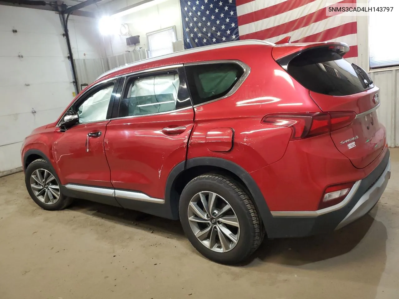 2020 Hyundai Santa Fe Sel VIN: 5NMS3CAD4LH143797 Lot: 75188284