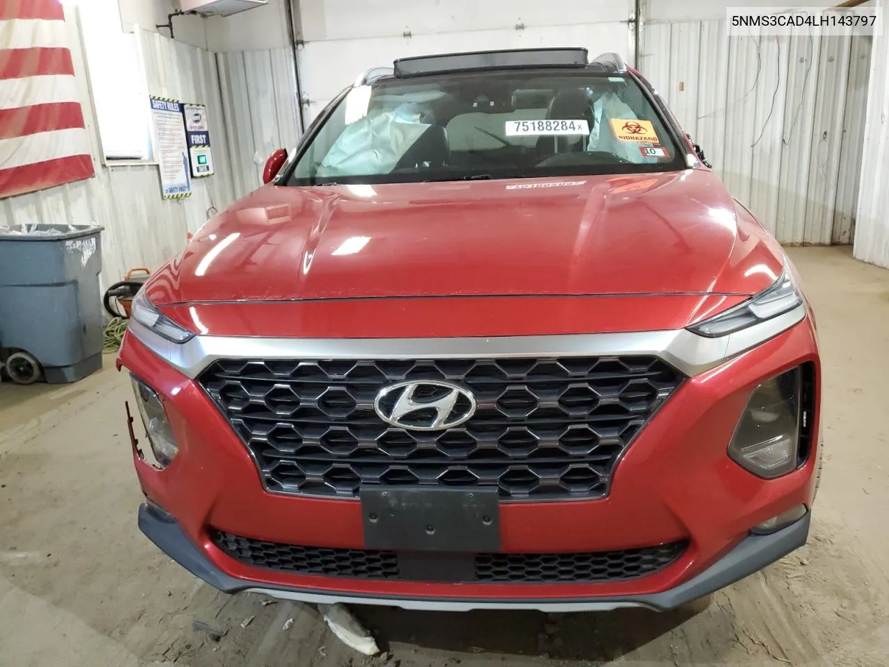 5NMS3CAD4LH143797 2020 Hyundai Santa Fe Sel