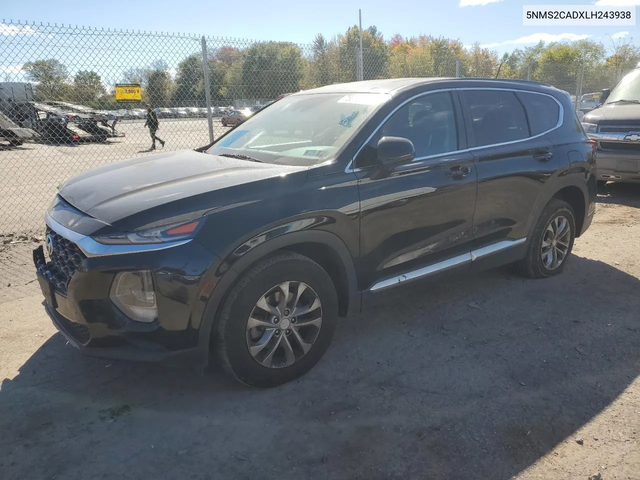 2020 Hyundai Santa Fe Se VIN: 5NMS2CADXLH243938 Lot: 75379914