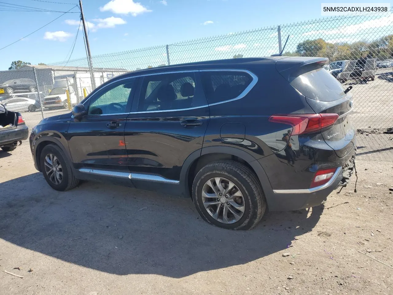 5NMS2CADXLH243938 2020 Hyundai Santa Fe Se