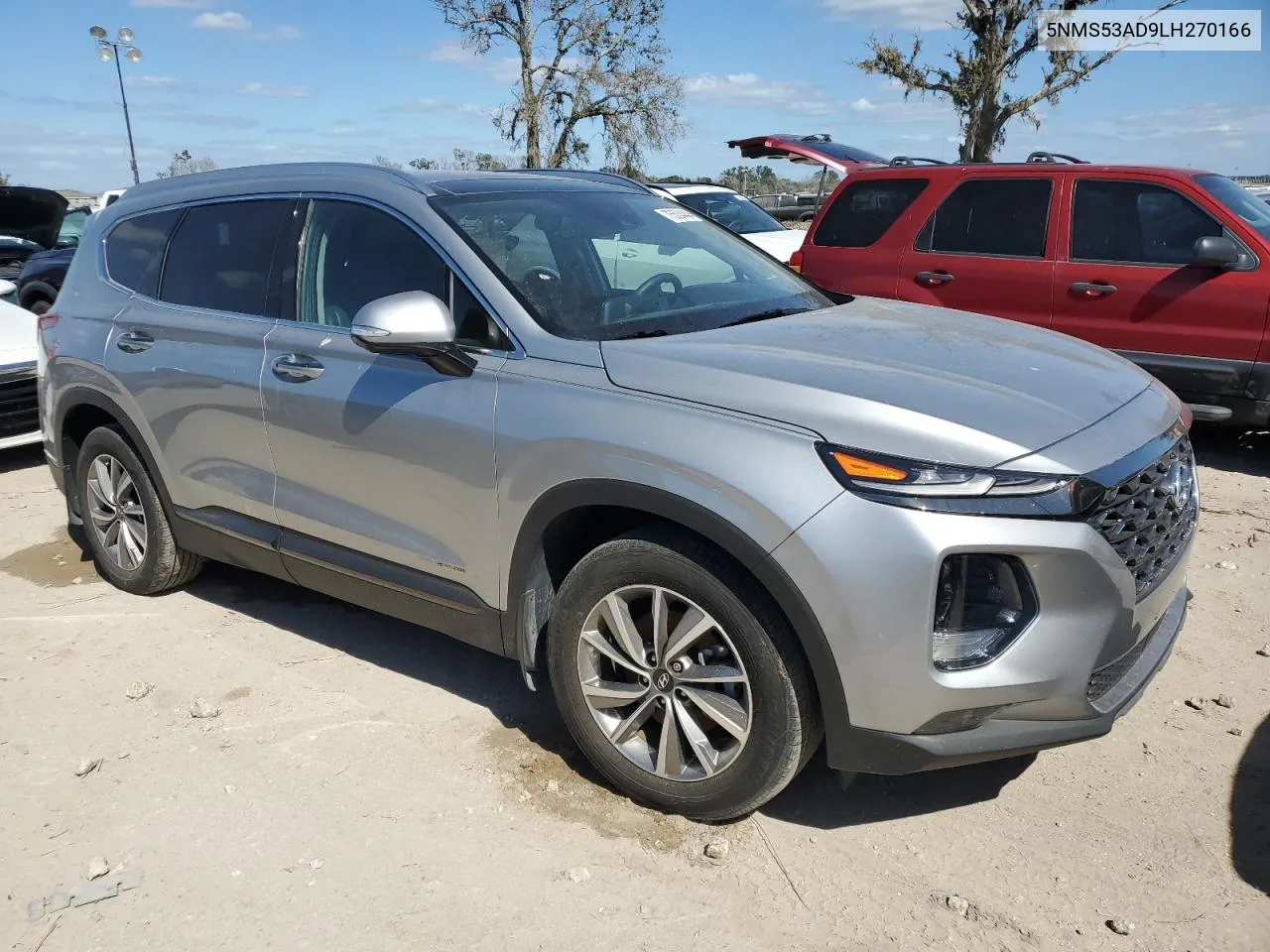 2020 Hyundai Santa Fe Limited VIN: 5NMS53AD9LH270166 Lot: 75534444