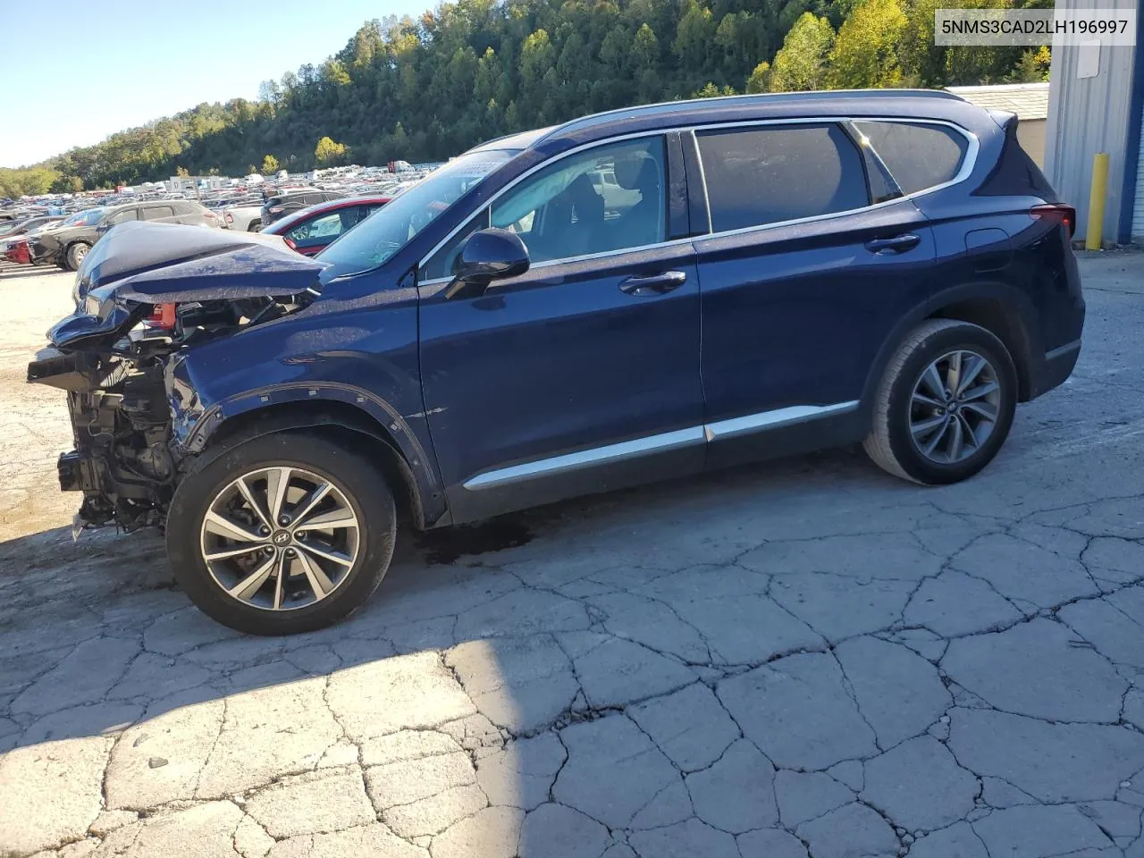 2020 Hyundai Santa Fe Sel VIN: 5NMS3CAD2LH196997 Lot: 75565154