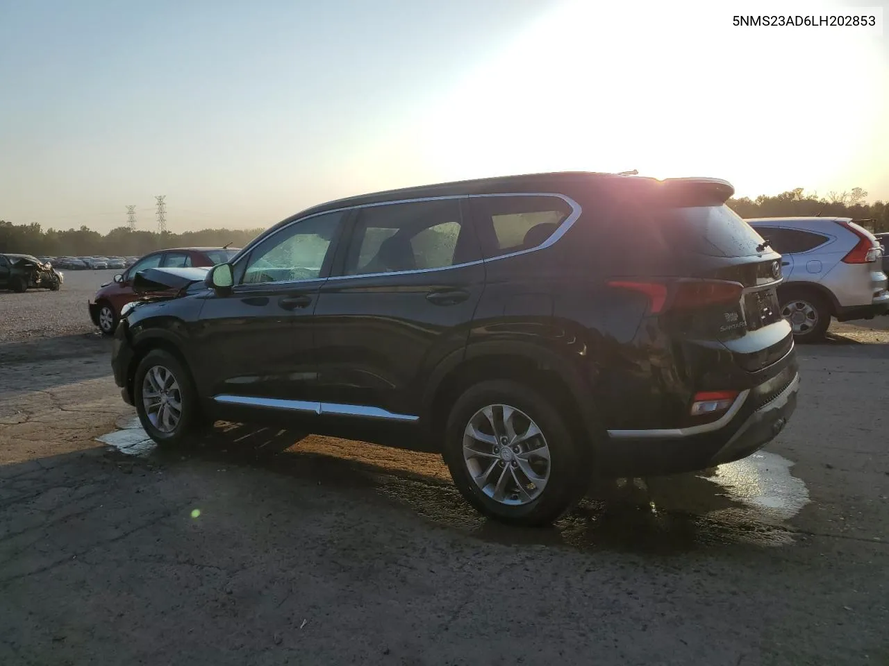 2020 Hyundai Santa Fe Se VIN: 5NMS23AD6LH202853 Lot: 75589734