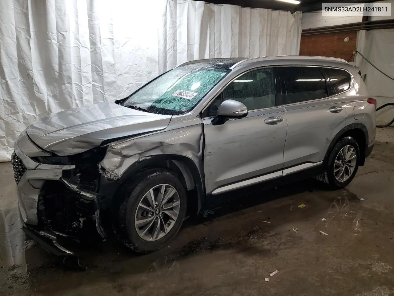 2020 Hyundai Santa Fe Sel VIN: 5NMS33AD2LH241811 Lot: 75623804