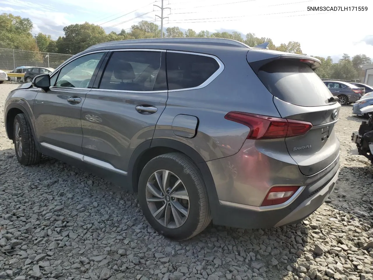 2020 Hyundai Santa Fe Sel VIN: 5NMS3CAD7LH171559 Lot: 75818484