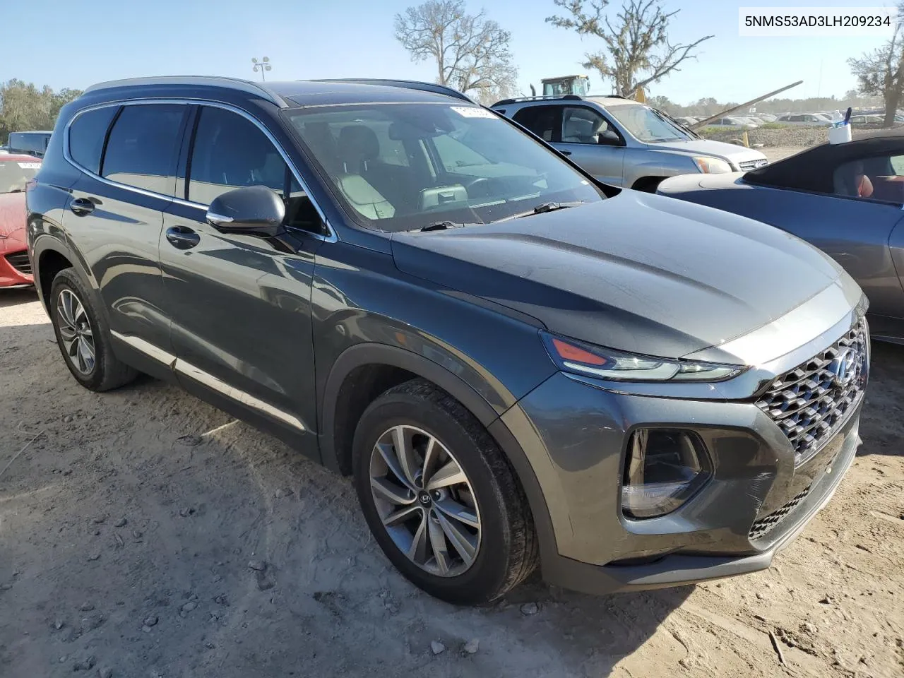 2020 Hyundai Santa Fe Limited VIN: 5NMS53AD3LH209234 Lot: 76176684