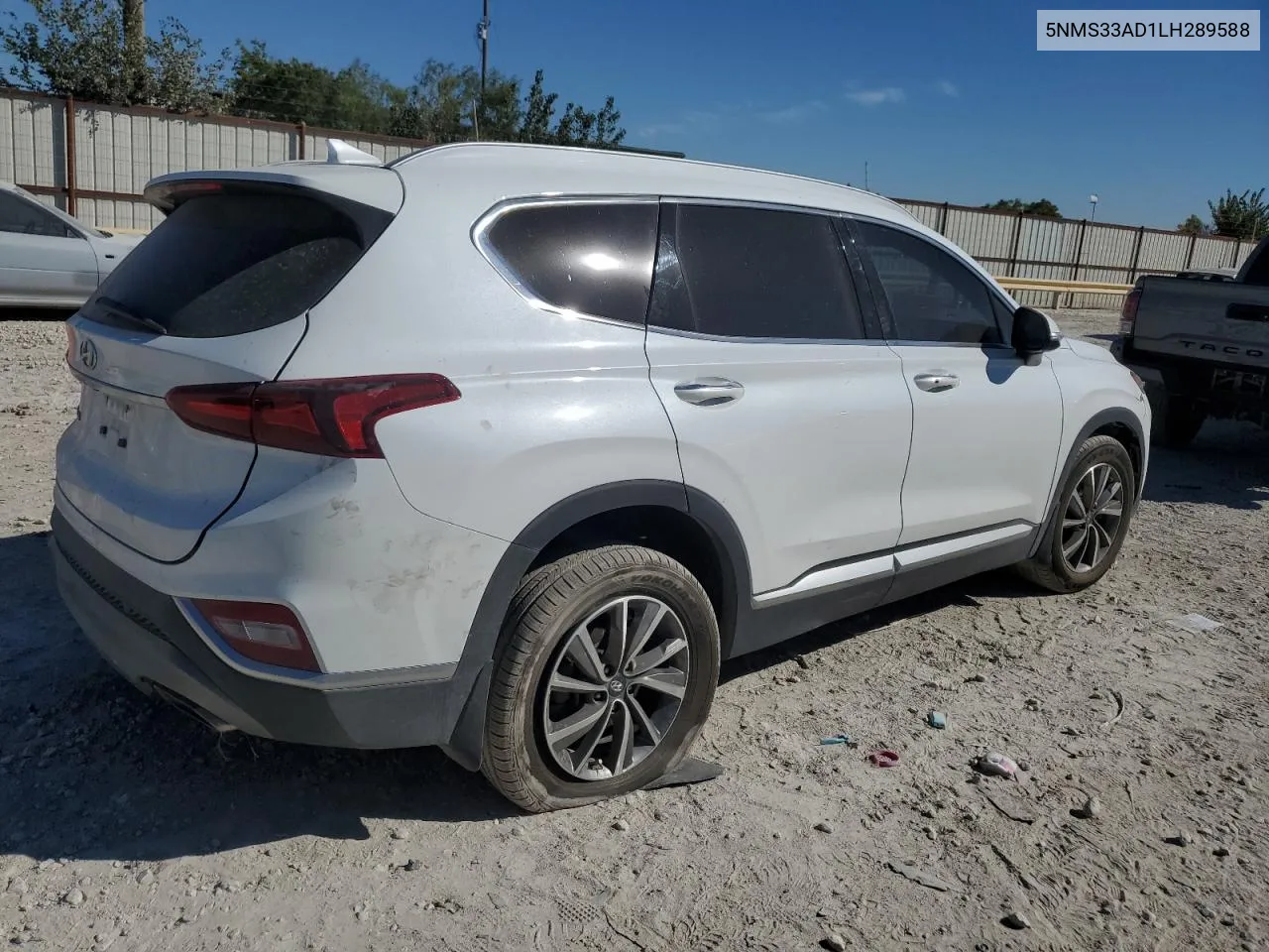 2020 Hyundai Santa Fe Sel VIN: 5NMS33AD1LH289588 Lot: 76250704