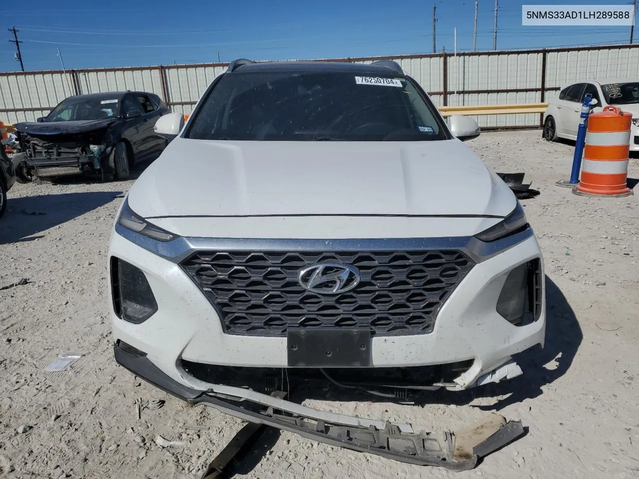 2020 Hyundai Santa Fe Sel VIN: 5NMS33AD1LH289588 Lot: 76250704