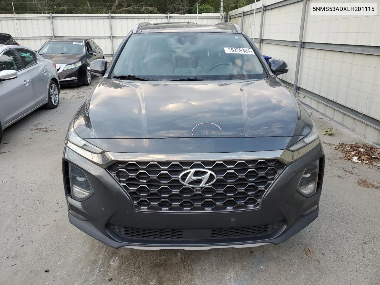 2020 Hyundai Santa Fe Limited VIN: 5NMS53ADXLH201115 Lot: 76259304