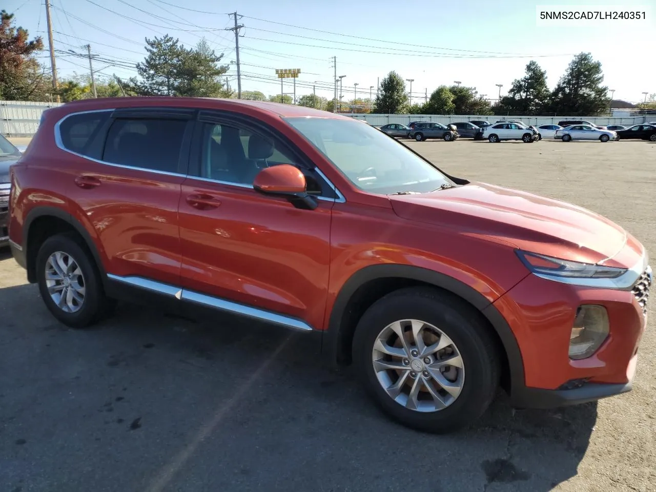 2020 Hyundai Santa Fe Se VIN: 5NMS2CAD7LH240351 Lot: 76505314