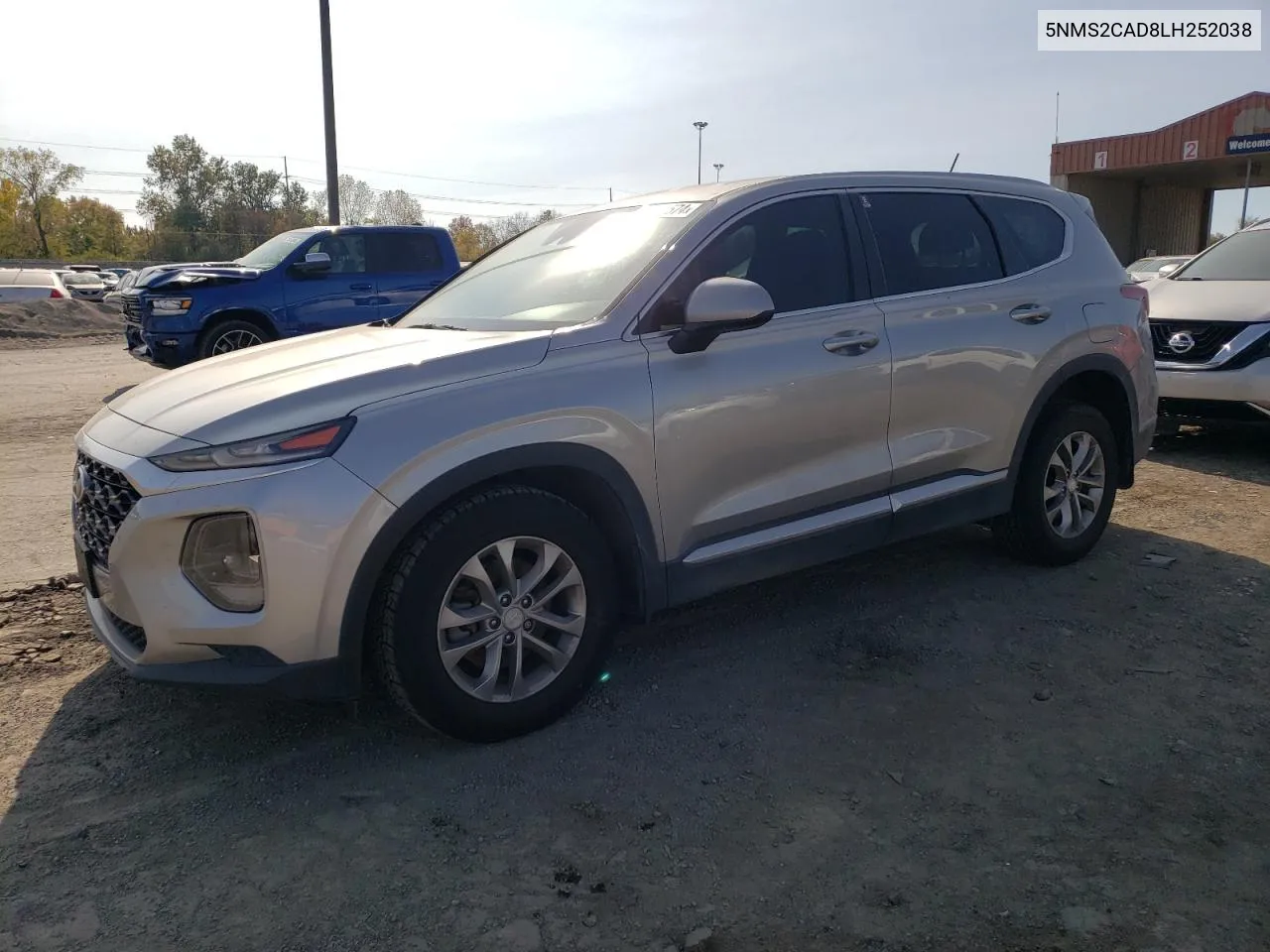 2020 Hyundai Santa Fe Se VIN: 5NMS2CAD8LH252038 Lot: 76665574