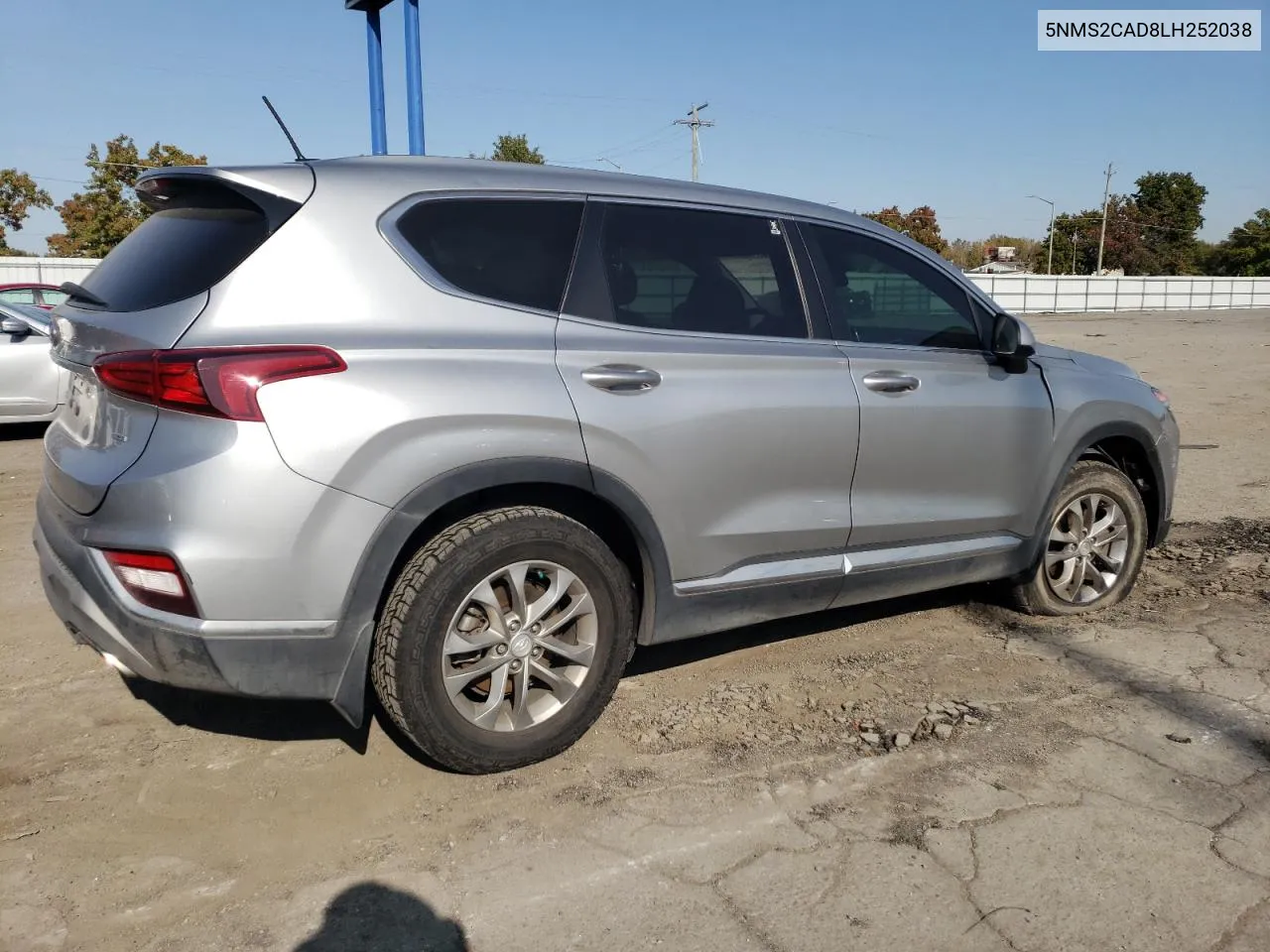 2020 Hyundai Santa Fe Se VIN: 5NMS2CAD8LH252038 Lot: 76665574