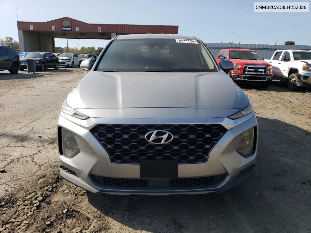 5NMS2CAD8LH252038 2020 Hyundai Santa Fe Se