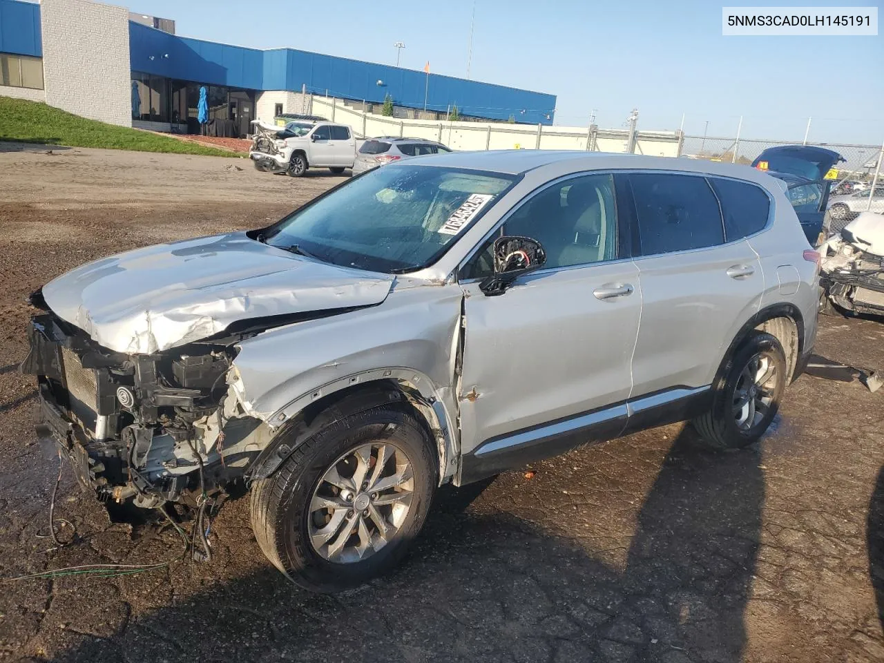 2020 Hyundai Santa Fe Sel VIN: 5NMS3CAD0LH145191 Lot: 76846424