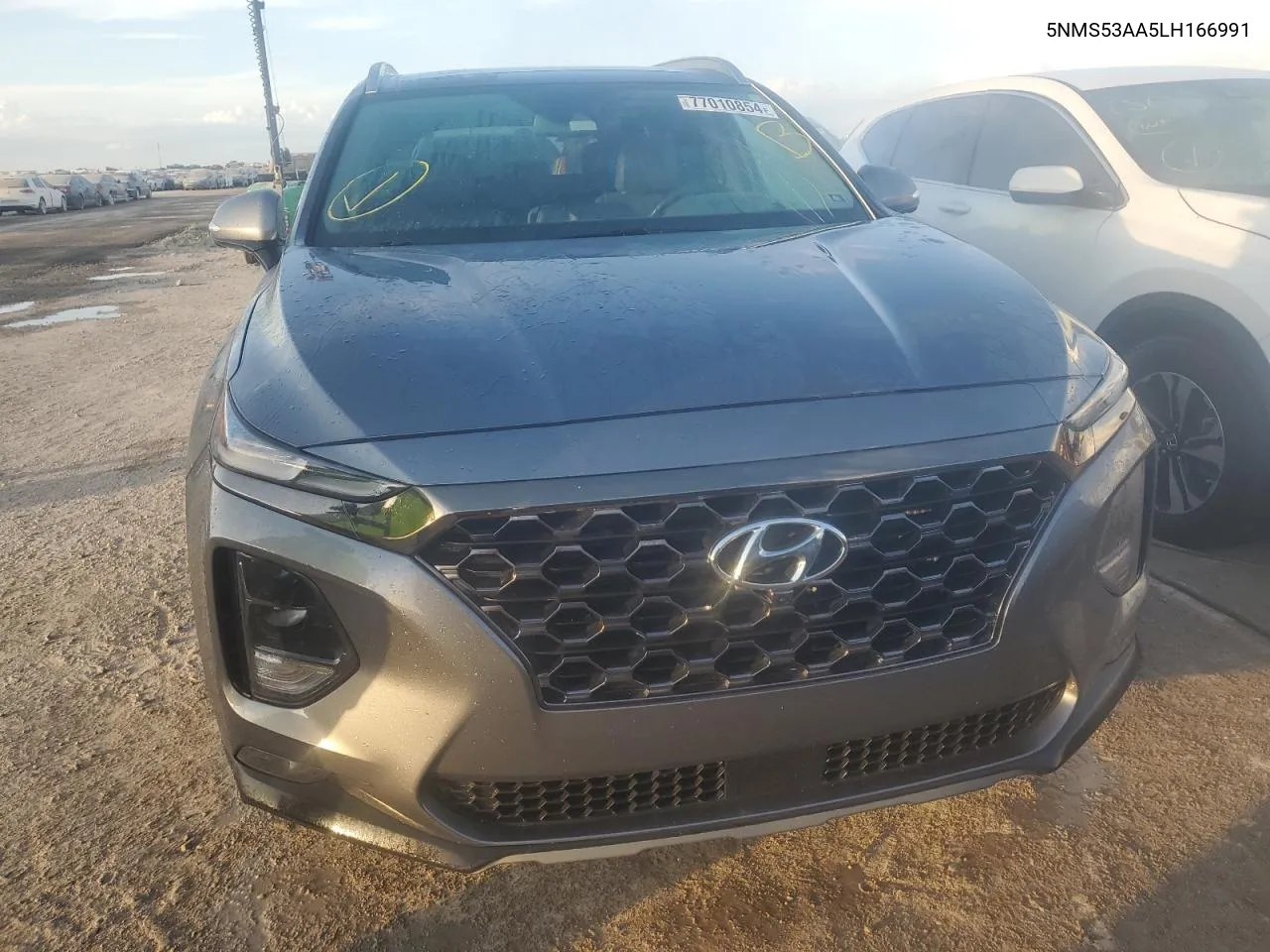 2020 Hyundai Santa Fe Limited VIN: 5NMS53AA5LH166991 Lot: 77010854