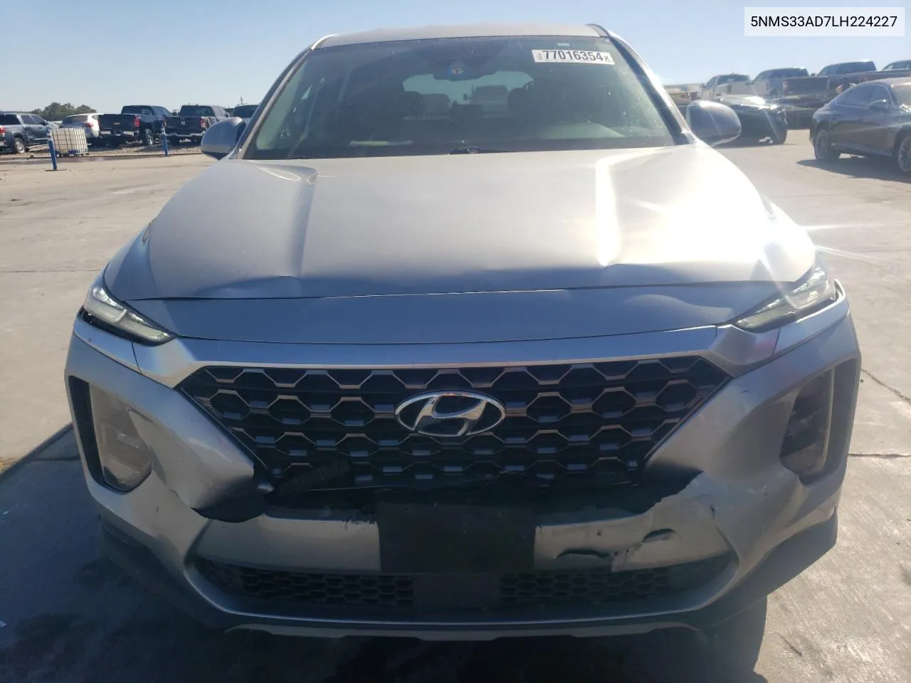 2020 Hyundai Santa Fe Sel VIN: 5NMS33AD7LH224227 Lot: 77016354