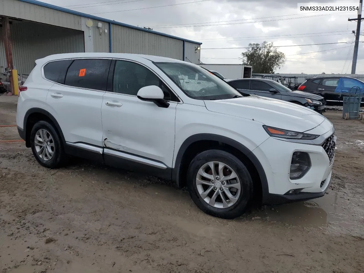 2020 Hyundai Santa Fe Sel VIN: 5NMS33AD2LH231554 Lot: 77016964