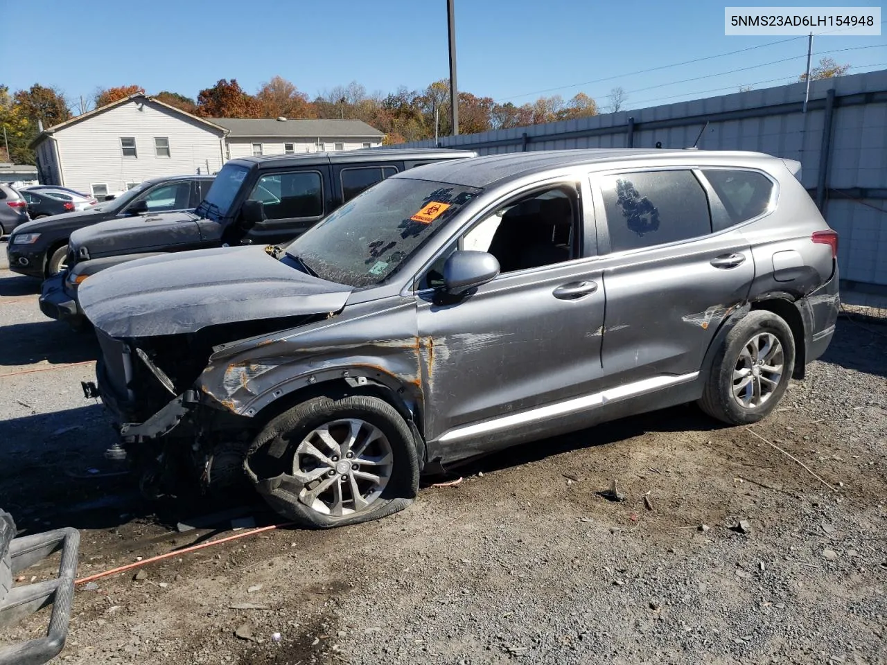 2020 Hyundai Santa Fe Se VIN: 5NMS23AD6LH154948 Lot: 77201864