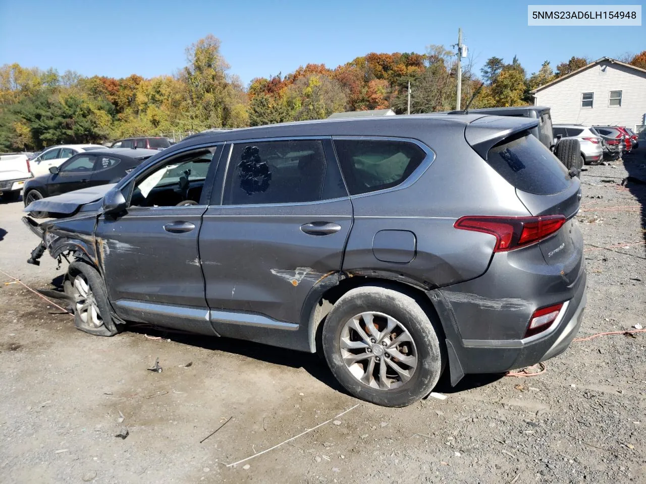 2020 Hyundai Santa Fe Se VIN: 5NMS23AD6LH154948 Lot: 77201864